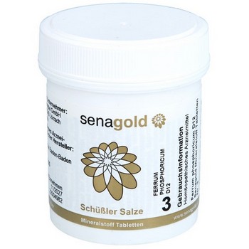 Schüssler Salz Nr. 3 Ferrum phosphoricum D 12 (BIOCHEMIE Senagold) Tab.