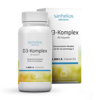SANHELIOS Vitamin D3 Sonnenvitamin-Komplex mit K2